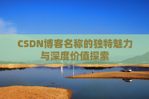 CSDN博客名称的独特魅力与深度价值探索